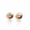 Puces d’oreilles en or et diamants
