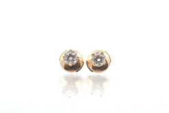Puces d'oreilles en or 18k et diamants