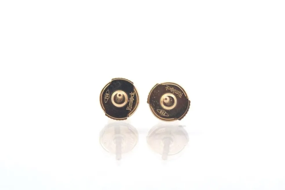 Puces d'oreilles en or 18k et diamants