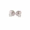 Puces d'oreilles or blanc diamants