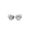 Puces d’oreilles or blanc et diamants
