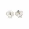 Puces d'oreilles or blanc diamants ronds 0.7 carat