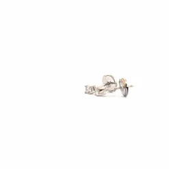 Puces d'oreilles or blanc diamants