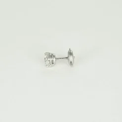 Puces d'oreilles or blanc et diamant