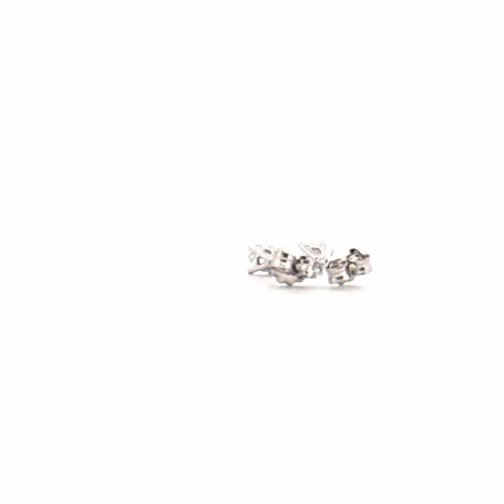 Puces d'oreilles Or Blanc Diamants