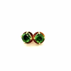 Puces D'oreilles Or Jaune 18 carats & Tourmaline