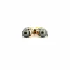 Puces d'oreilles or jaune diamants