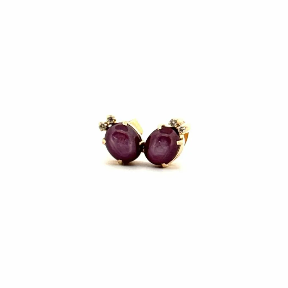 Puces d'oreilles Or Jaune Diamants