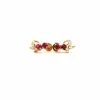 Puces D'oreilles Or Jaune 18k Topazes & Diamants