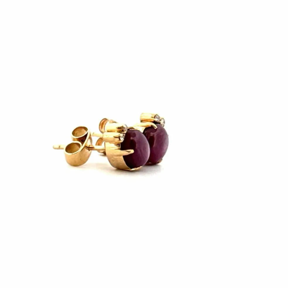 Puces d'oreilles Or Jaune Diamants
