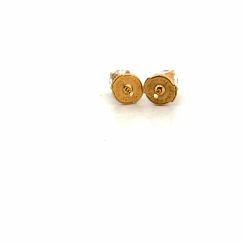 Puces D'oreilles Or Jaune 18k & Diamants