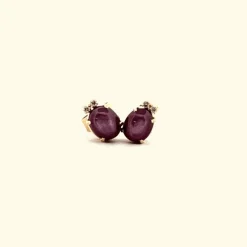 Puces d'oreilles Or Jaune Diamants