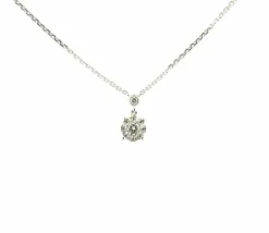Ras de cou or blanc diamants