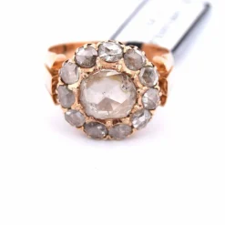 ÈRE VICTORIENNE - BAGUE EN OR ROSE 18 KT