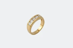 Rivière en or jaune avec diamants