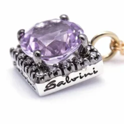 SALVINI - collier avec améthyste et or bicolore