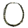 Sautoir perles et rubis, diamants et saphirs