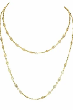 SAUTOIR ANCIEN MAILLE FANTAISIE