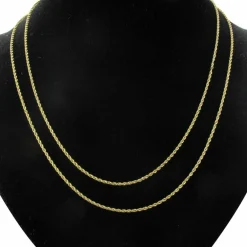 Sautoir ancien maille torsadée