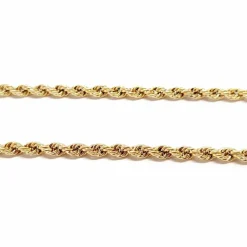 Sautoir ancien maille torsadée or jaune 18 carats