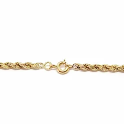 Sautoir ancien maille torsadée or jaune 18 carats