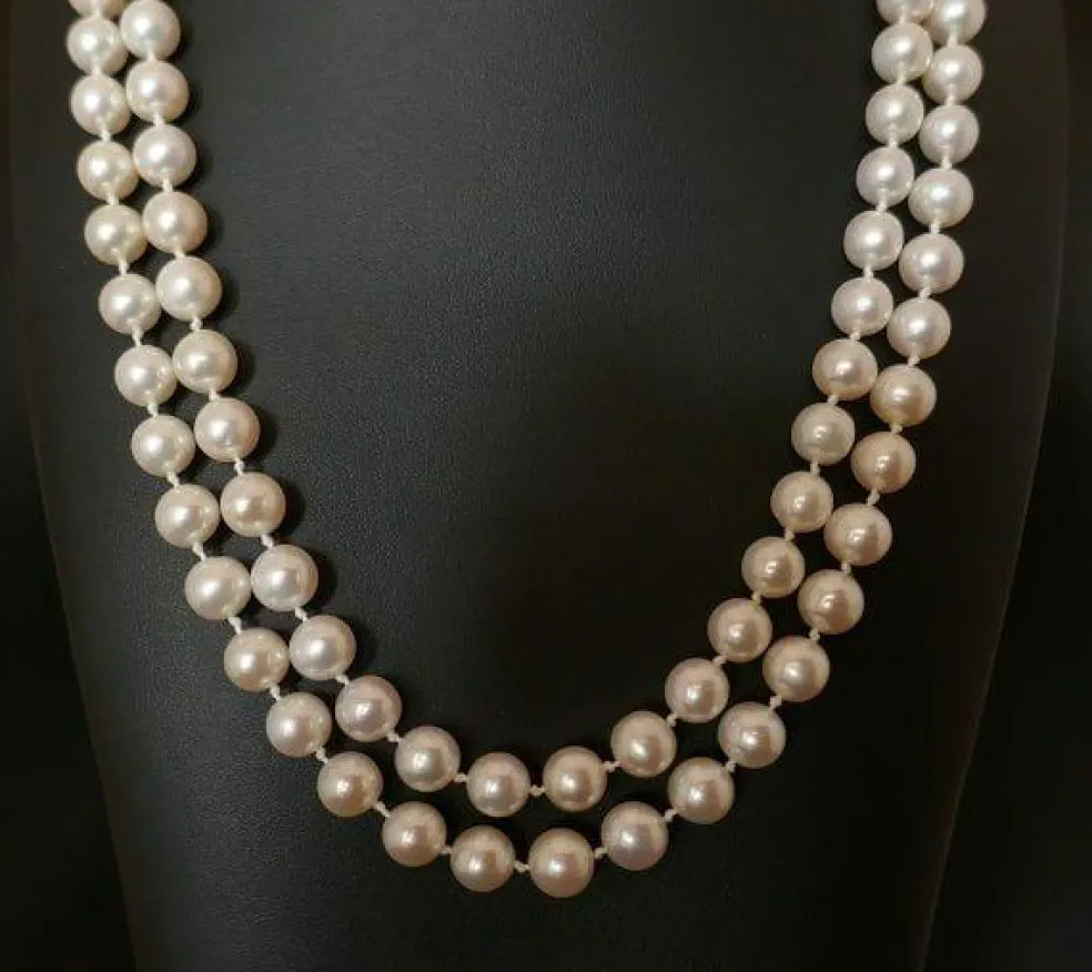 Sautoir de perles de culture, fermoir en or
