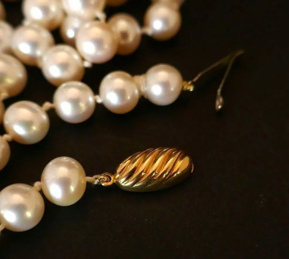 Sautoir de perles de culture, fermoir en or