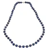 Sautoir lapis lazuli et argent