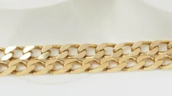 Sautoir maille goumette en or jaune