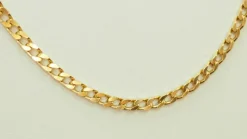 Sautoir maille goumette en or jaune