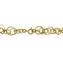 Sautoir maille jaseron or jaune.