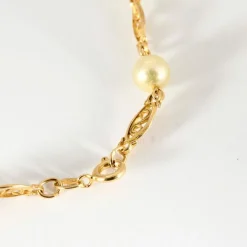 Sautoir Or Jaune Perles de Culture