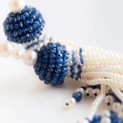 Sautoir Perles et Saphirs