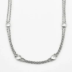 Sautoir Platine Diamants