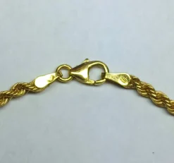 Sautoir torsadé en or jaune