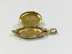 Savard - Médaillon Photo Or Et Perles Napoléon III
