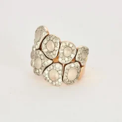 SEDA MANOUKIAN - Bague en or rose, pierres de lune et diamants