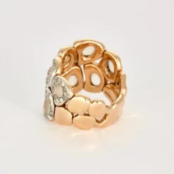 SEDA MANOUKIAN - Bague en or rose, pierres de lune et diamants