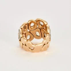 SEDA MANOUKIAN - Bague en or rose, pierres de lune et diamants