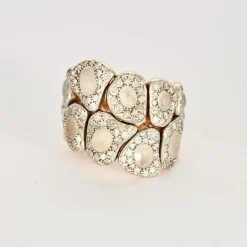 SEDA MANOUKIAN - Bague en or rose, pierres de lune et diamants