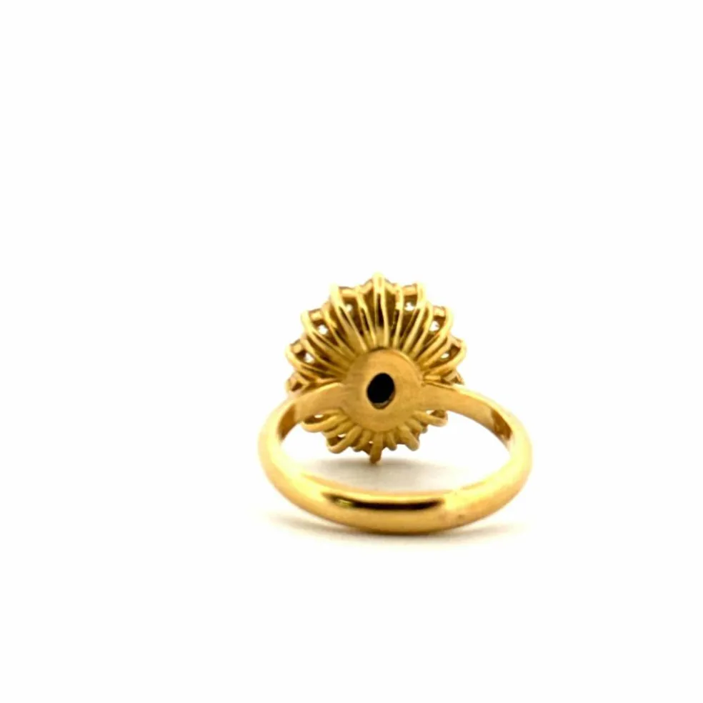 SINICO / Bague Pompadour Or Jaune 18k & Saphir