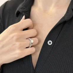 Solitaire or gris Diamants 1,40 Cts