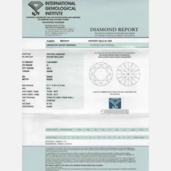 Solitaire or gris Diamants 1,40 Cts