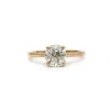 Solitaire - Or rose et diamant