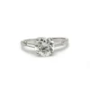 Solitaire - Platine et diamants