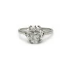 Solitaire - Platine et diamants