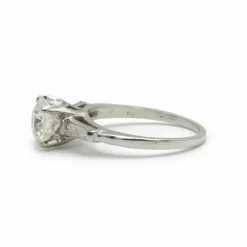Solitaire - Platine et diamants