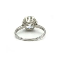 Solitaire - Platine et diamants
