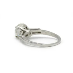 Solitaire - Platine et diamants