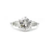 Solitaire accompagné - Diamant 2,28 carats